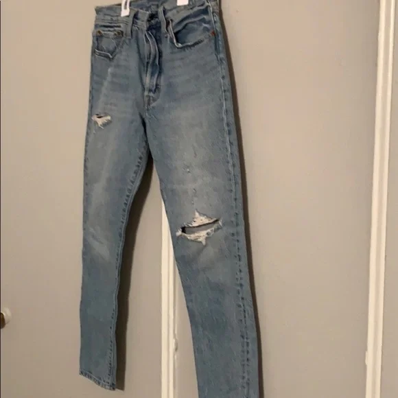 Levi's Premium distressed jeans 501 skinny blue - Picture 6 of 15